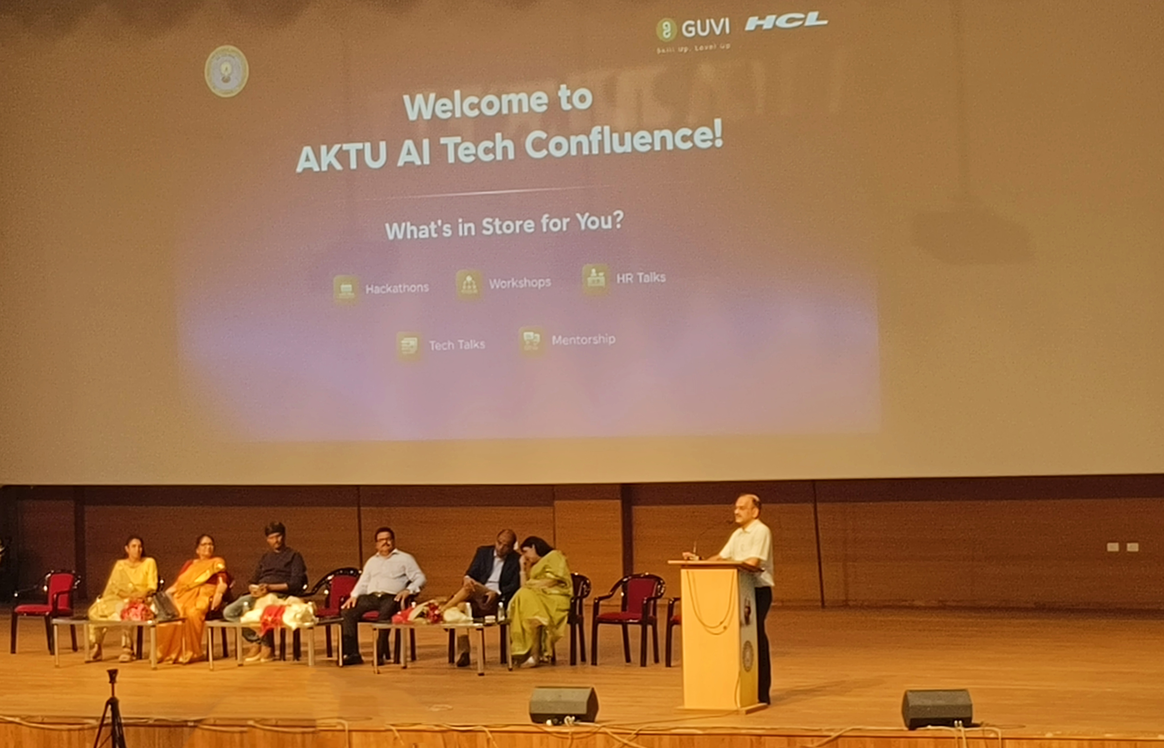 AKTU AI Tech Confluence stage